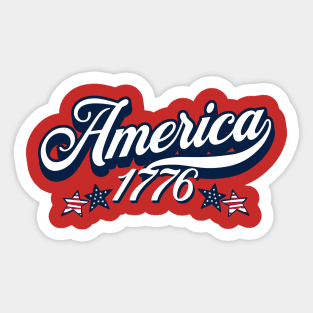 America 1776 Sticker